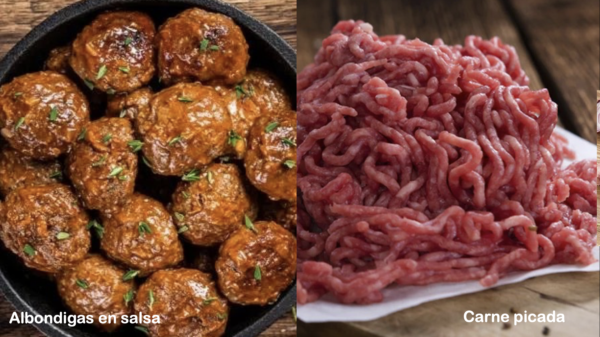 albondigas en salsa carne picada sagrada familiar